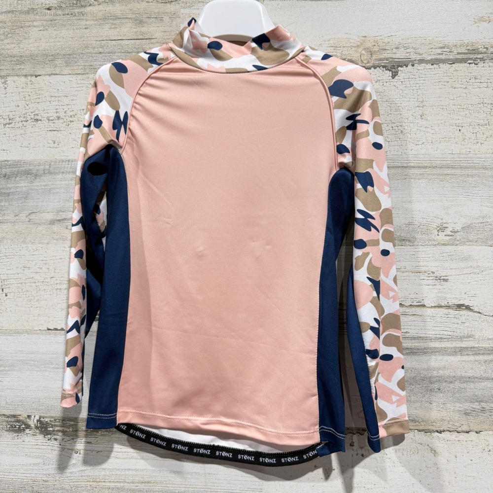 Stonz Sun Shirt Unisex 5T Pink Camo UPF 50 Rash Guard Outdoors NWT